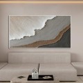 Textura minimalista del arte abstracto de la pared de las olas del océano